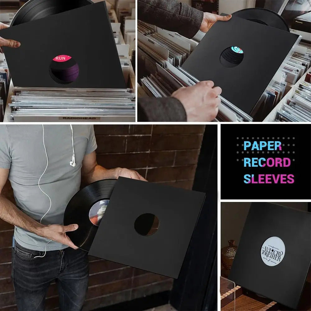 Vinyl Record Sleeves 7/10/12 Inch Inner & Outer LP Covers – 5/10 Pack