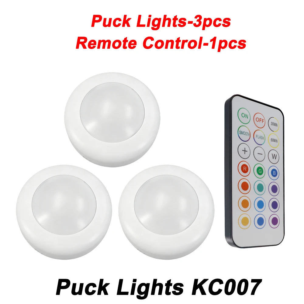 KC007 RGBW Puck Lights Kit for Bambu Lab 3D Printer – 13 Colors