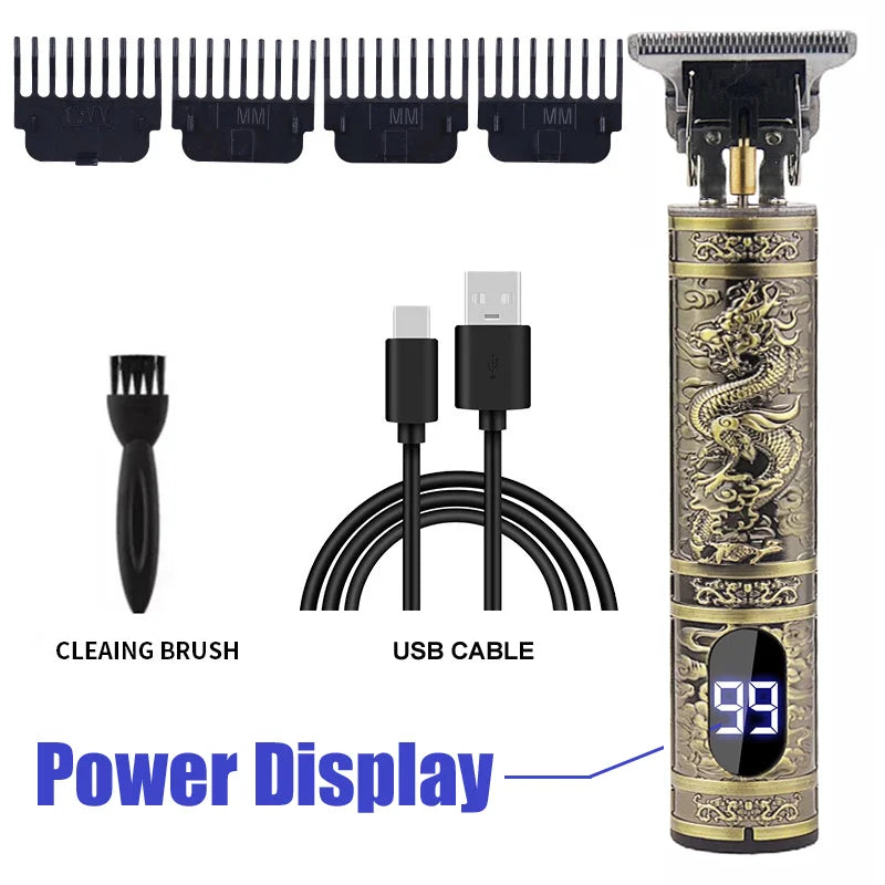 XMSJ Cordless Hair Clipper USB Fast Charging Electric Trimmer