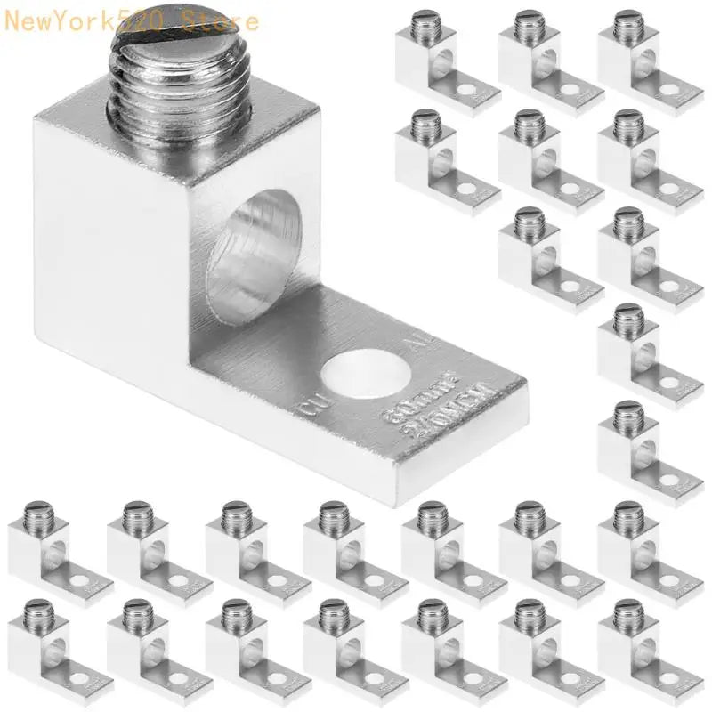 10-Pack Aluminum Ground Lugs – High Conductivity Terminal Blocks