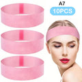 Disposable Spa Facial Headbands 10/50 Pcs – Adjustable Elastic