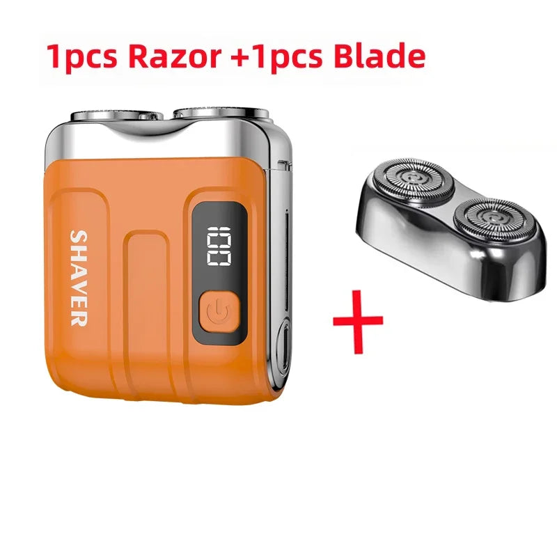XMSJ Dual Blade Waterproof Rechargeable Electric Shaver for Men