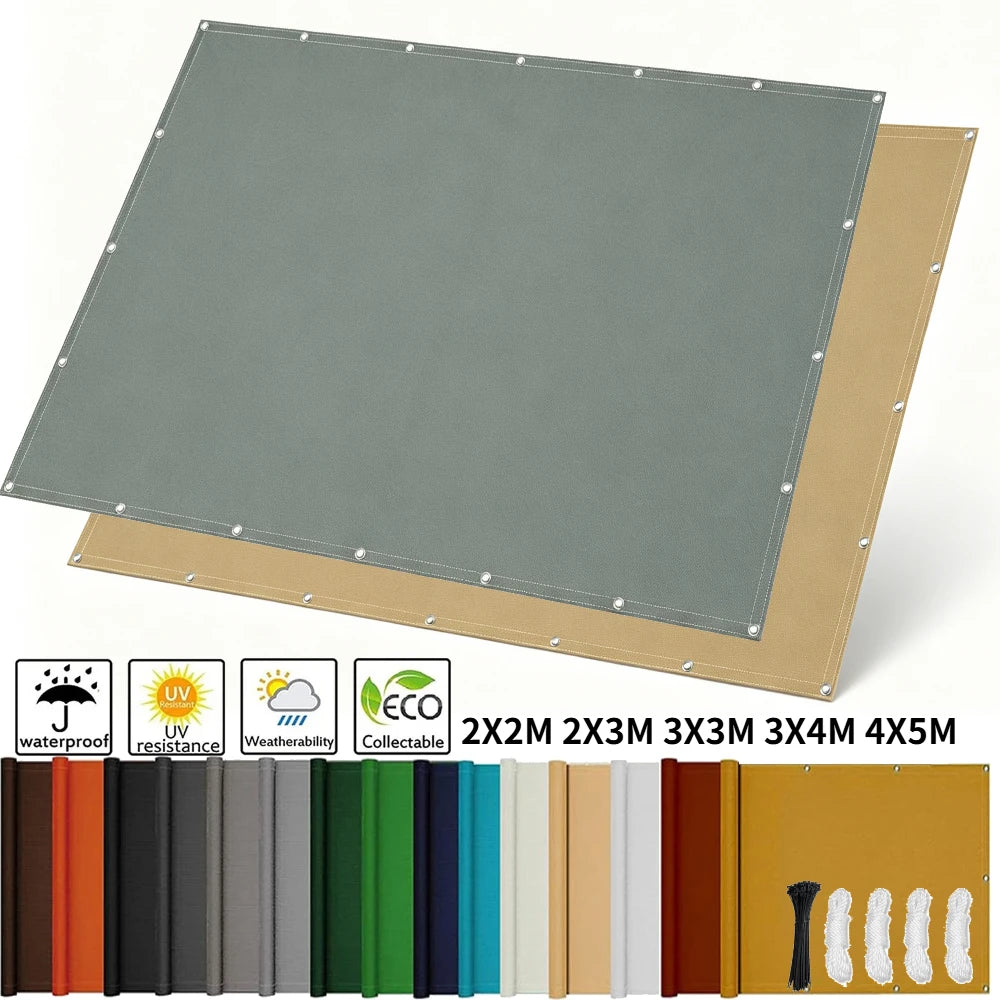 Waterproof Sun Shade Sail Canopy with Grommets – UV Block Tarp