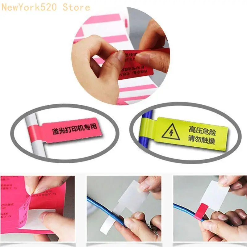 30-Pc Waterproof Cable Labels – Laser Print & Handwrite