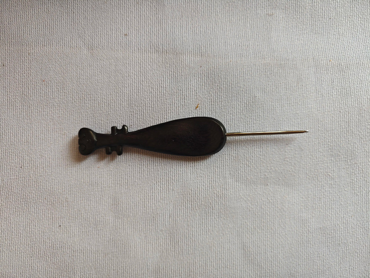 Ebony Wood Handle Crochet Hook – DIY Doll & Wool Craft Tool