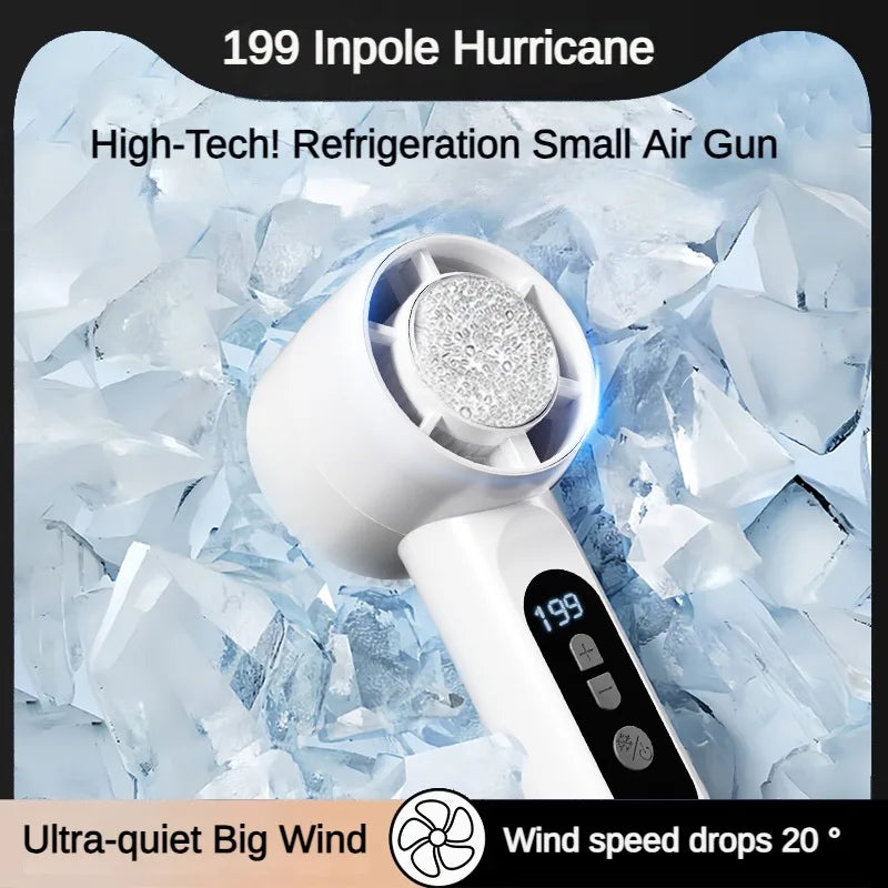 VIBE 199-Speed Portable USB Rechargeable Fan with LED Display