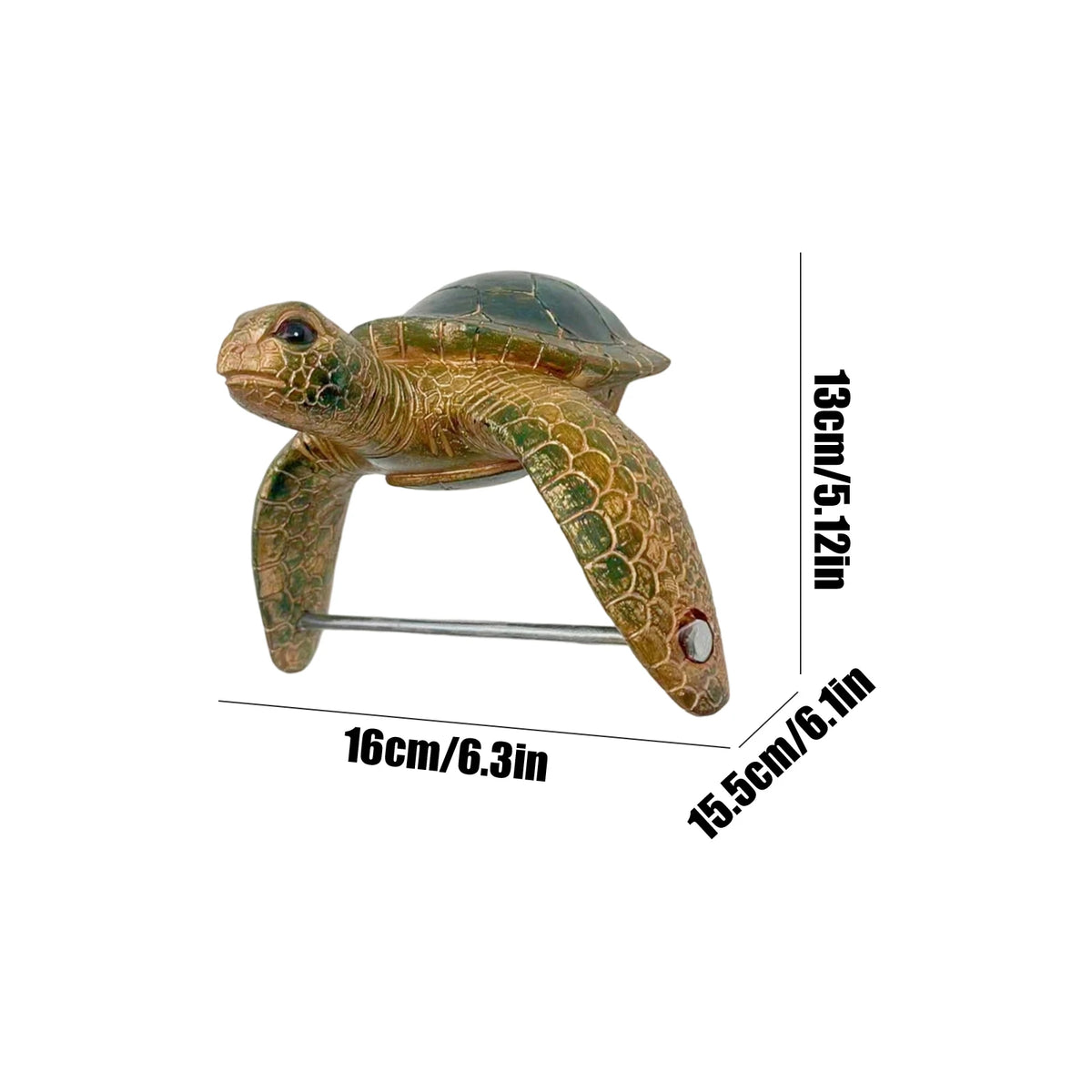 Sea Turtle Toilet Paper Holder Wall Mount Ocean Bathroom Decor