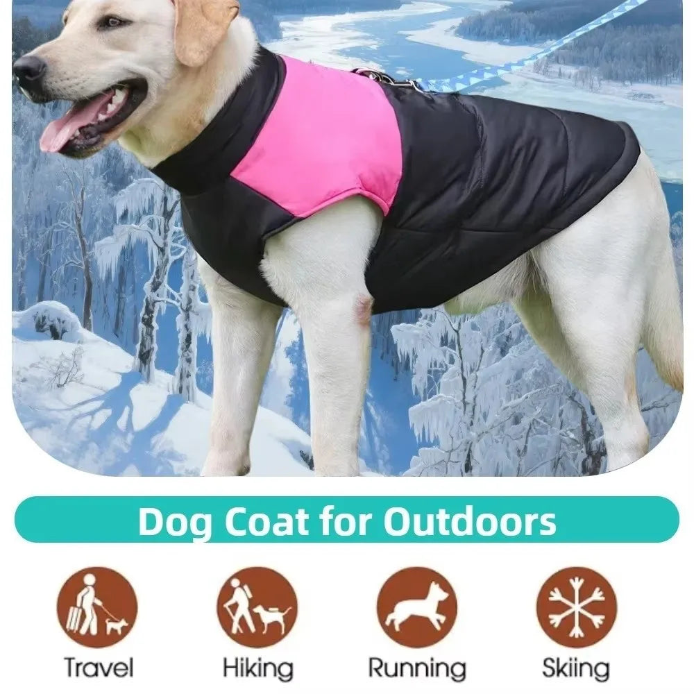 Thickened Winter Dog Jacket Windproof Bodysuit – S to XXL