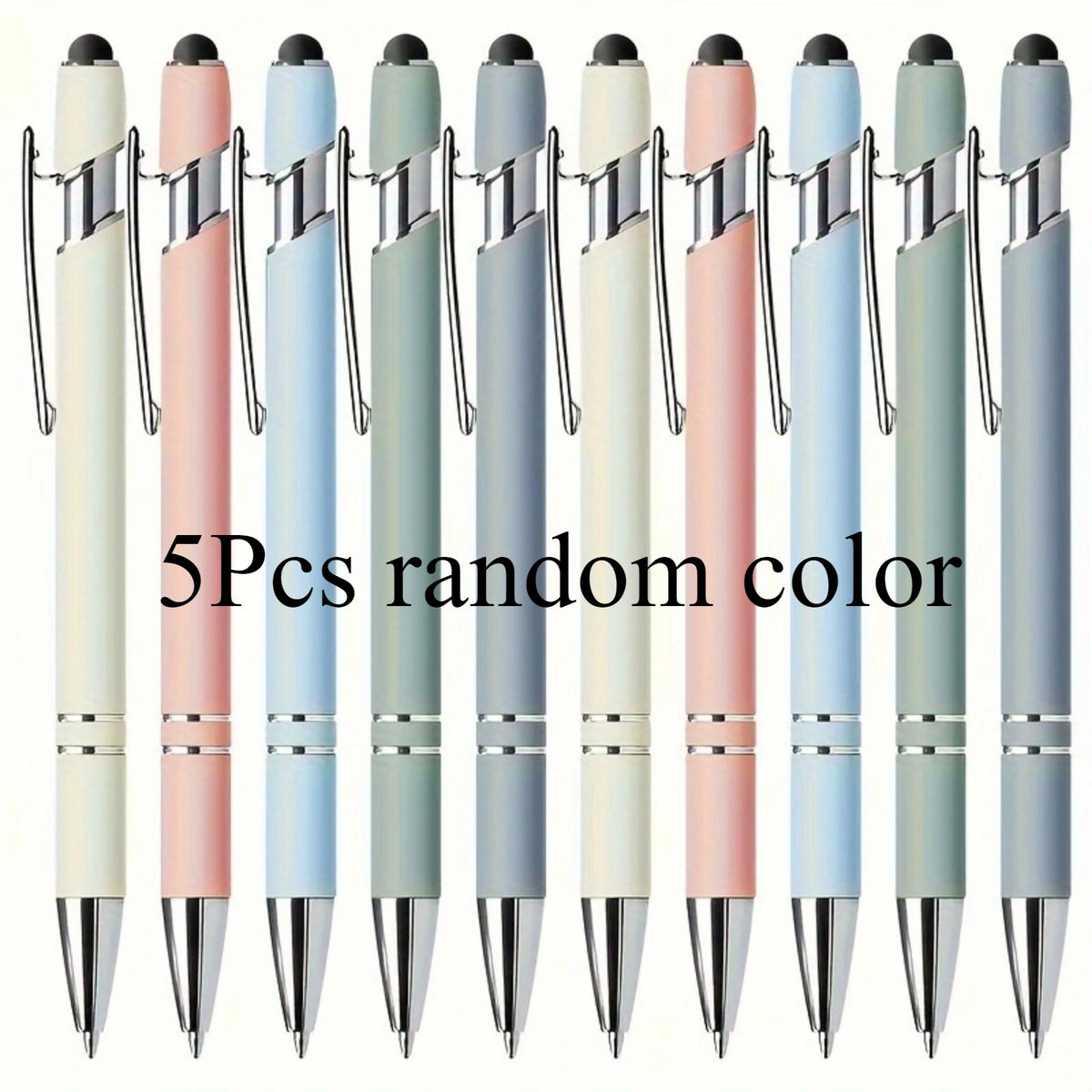 Morandi Retractable Ballpoint Pens – Smooth Non-Slip Grip 2/5 Pack