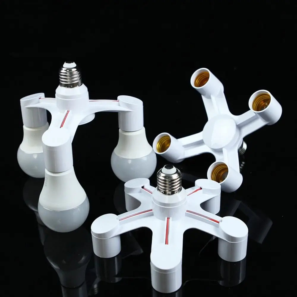 E27 Multi-Socket Lamp Splitter – 3/4/5 Bulb Holder Adapter
