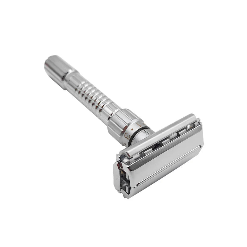 Adjustable Double Edge Safety Razor – Stainless Steel Classic