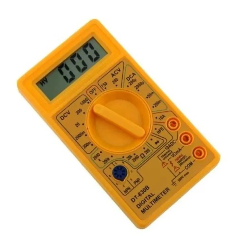 DT830B Digital Multimeter – Portable Volt Ohm Circuit Tester