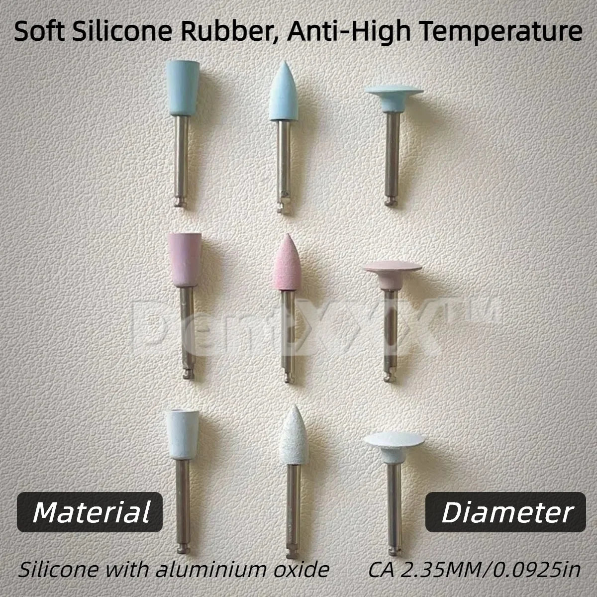 9-Pc Silicone Polishing Kit – 3-Step Grinding & Buffing Bits