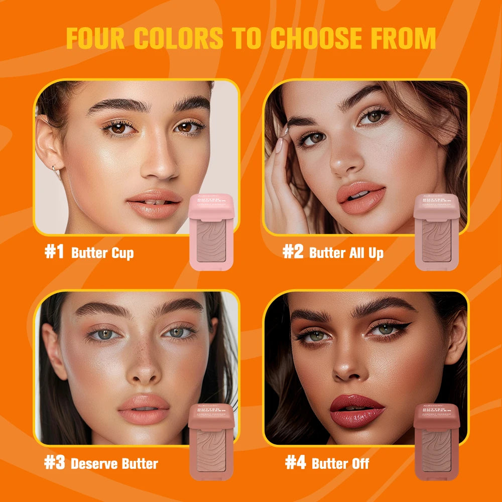 Butter Bronzer Matte Powder – 8 Shades, Contour & Highlight