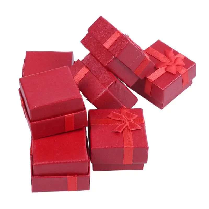 192-Piece Square Ring Jewelry Gift Box Set – Assorted Colors