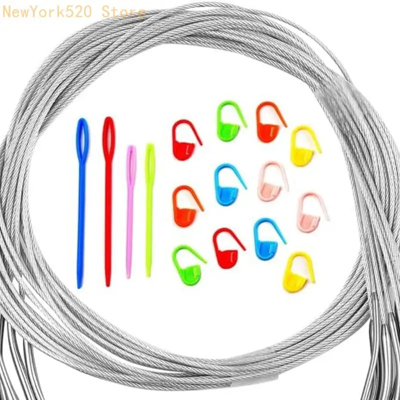 Circular Knitting Needle Set 2mm–6mm Stainless Steel 100cm