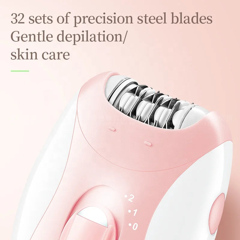 Kemei KM-189B Rechargeable Epilator for Men & Women 2 Speeds