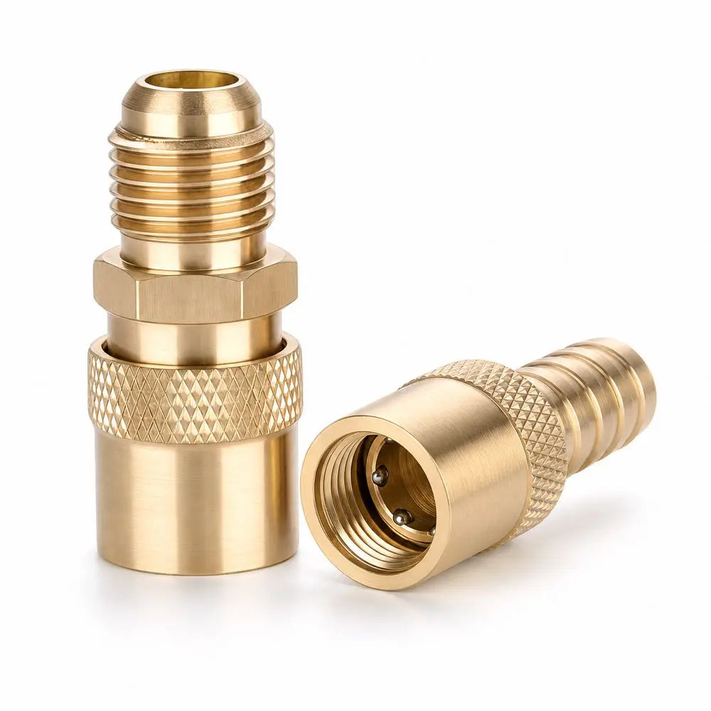 Brass Female Mold Quick Coupler – Open Flow Cooling Connector
