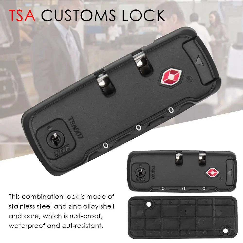TSA 4-Digit Combination Padlock – Weatherproof Security Lock