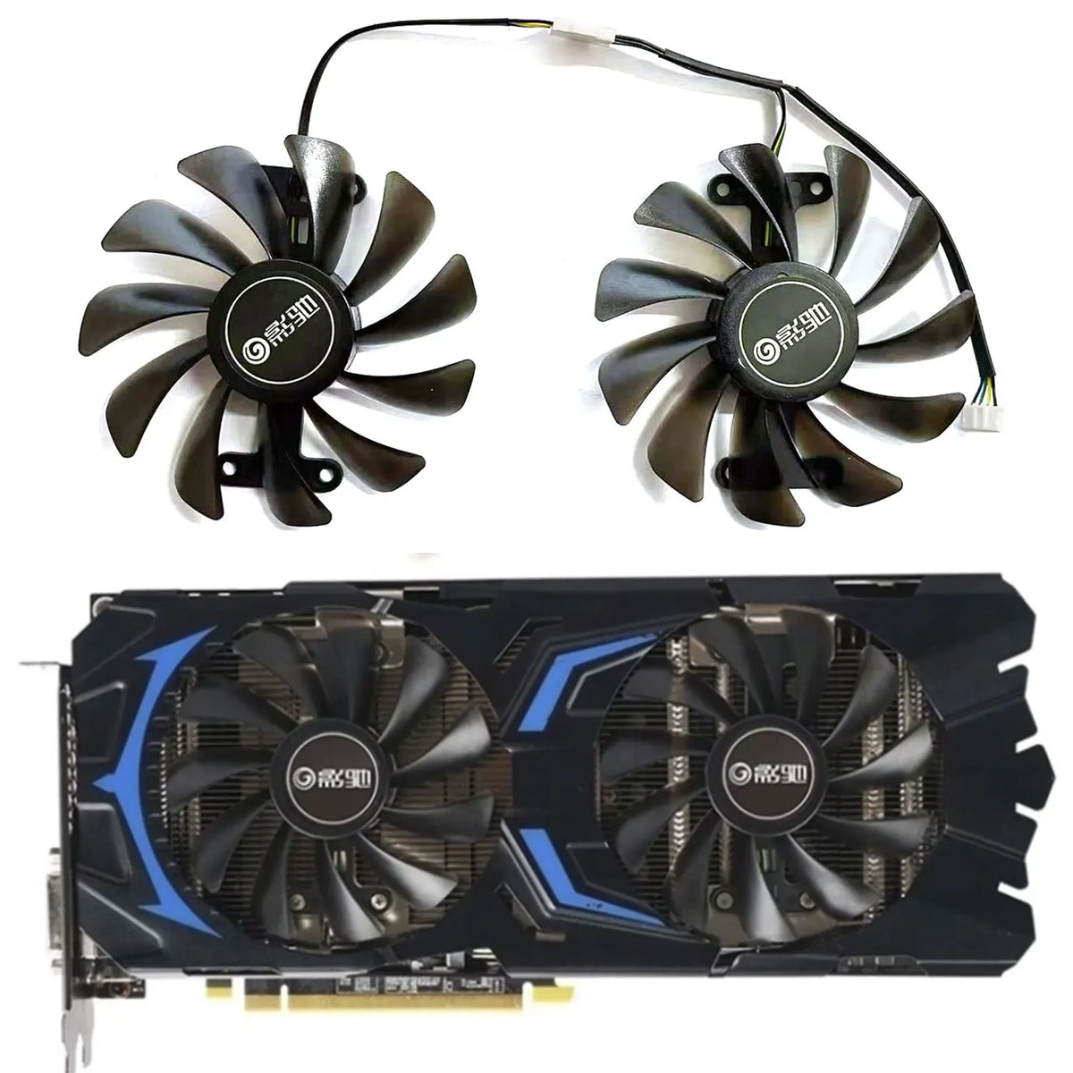 95mm 4-Pin GPU Fan for GTX 1070 1070Ti 1080 KFA2 Galaxy