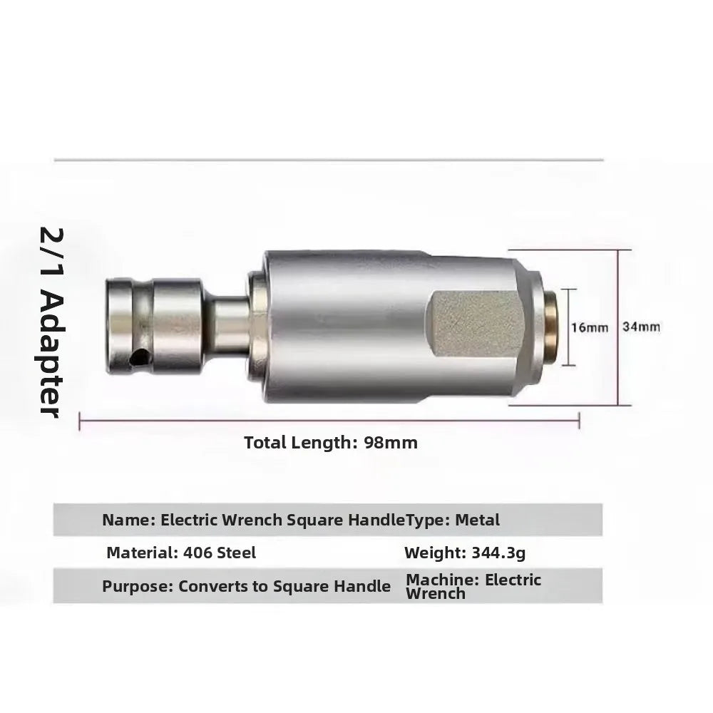Impact Wrench to SDS-Plus Adapter | Square Interface Converter
