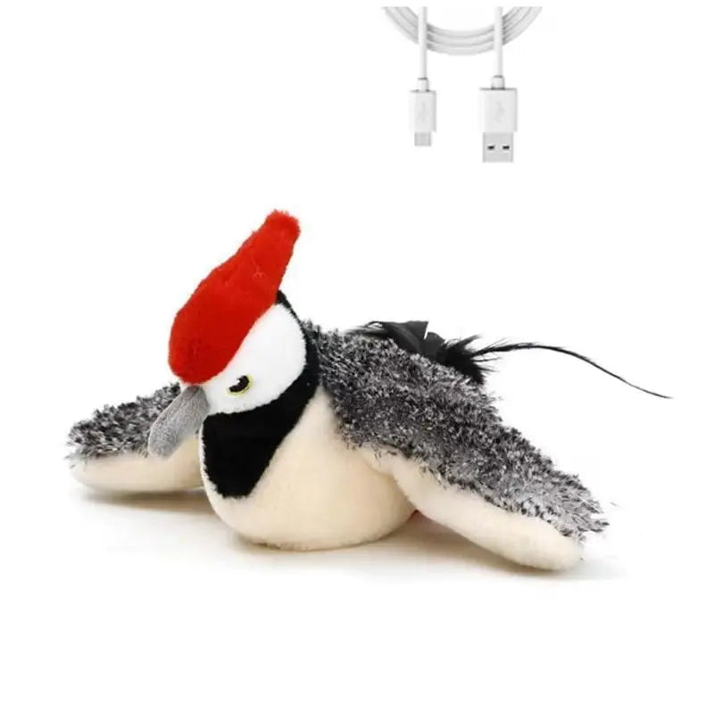 Interactive Chirping Bird Cat Toy – Electric Flapping Wings