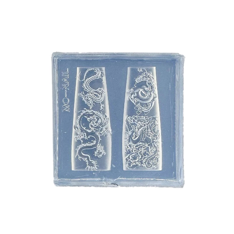 Cartoon Snake Silicone Nail Mold – 3D DIY Manicure Tool