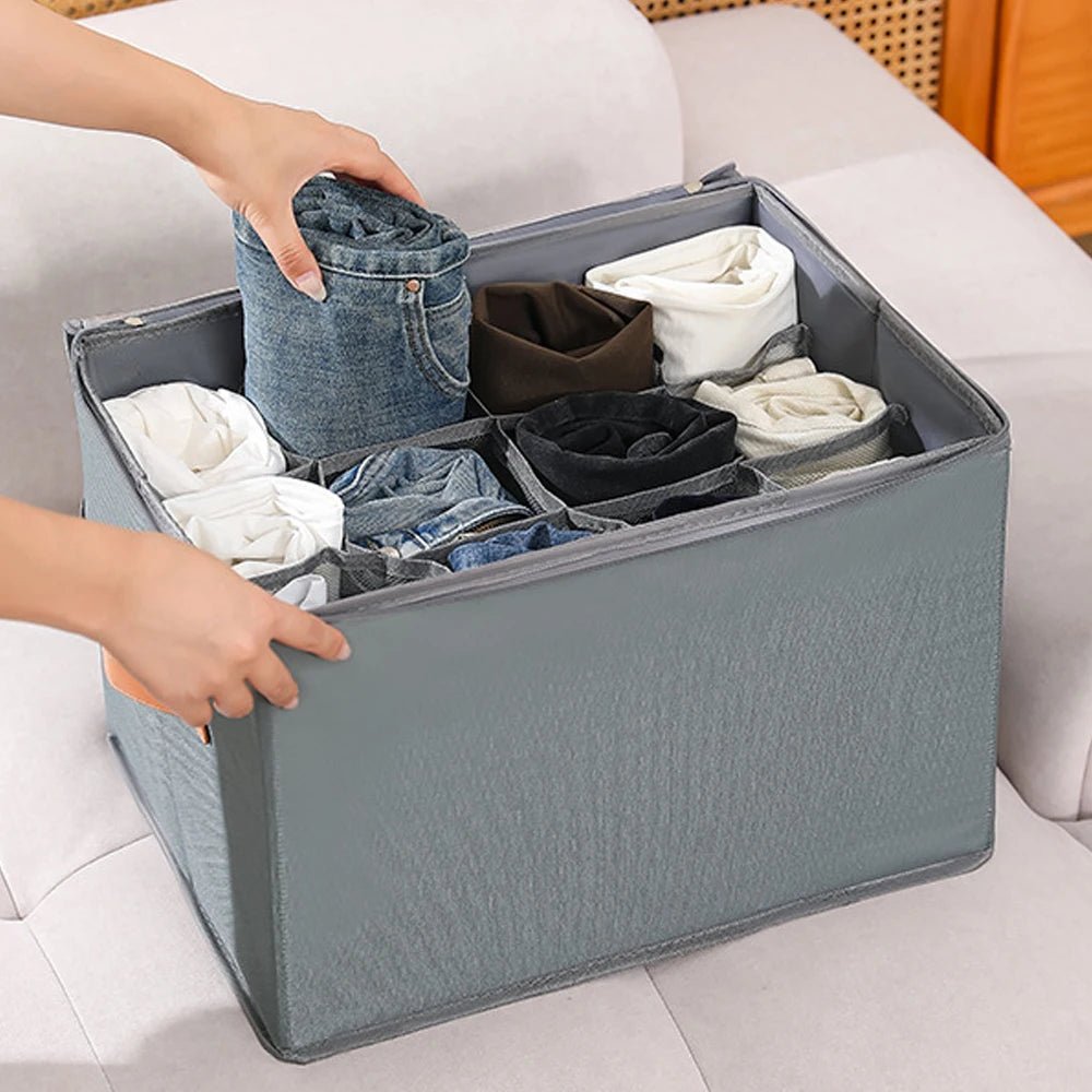 KindFuny 12-Pair Foldable Shoe Storage Box Organizer