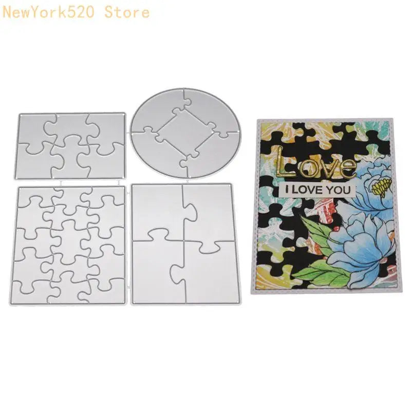 Puzzle Metal Cutting Die Stencil for Scrapbooking & Cards
