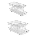 2-Tier Auto Roll-Up Can Dispenser – Fridge Beverage Organizer