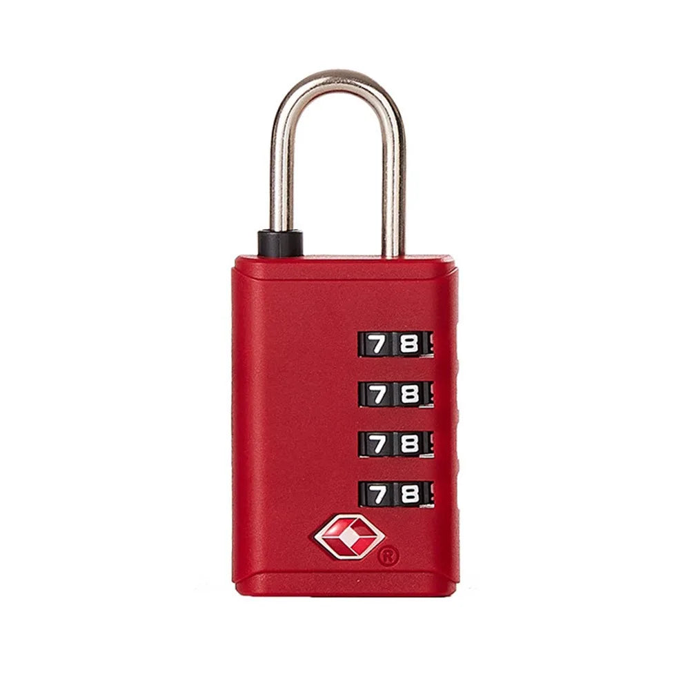 TSA 4-Digit Combination Padlock for Travel Luggage