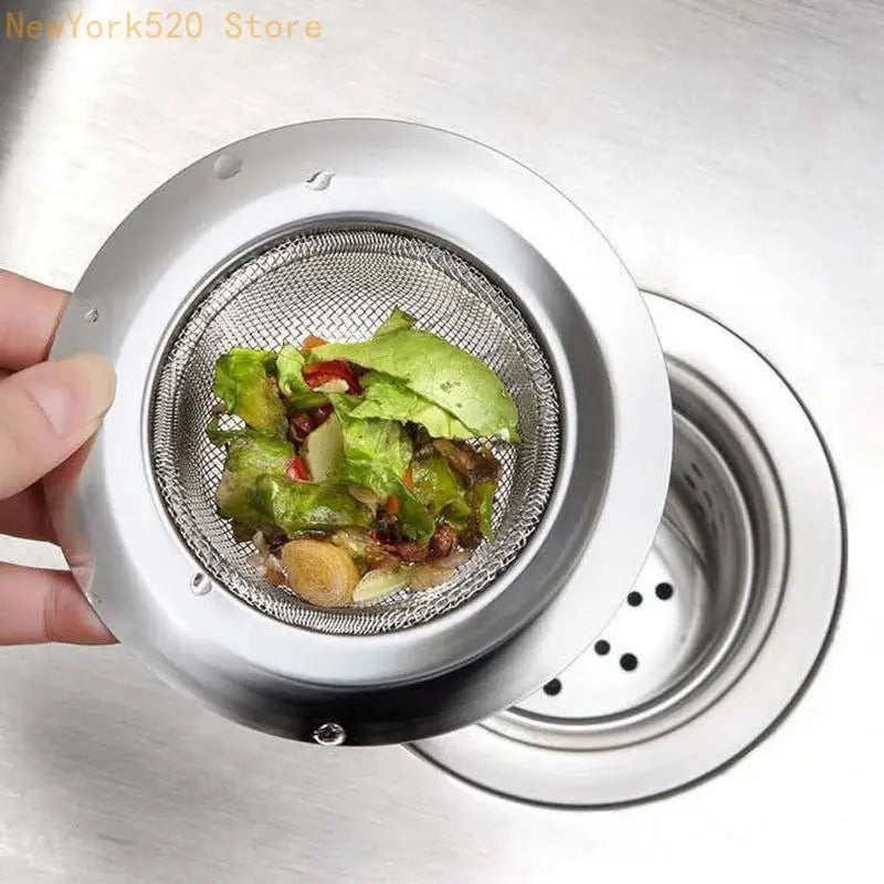 Stainless Steel Sink Strainer & Drain Hair Catcher with Lid