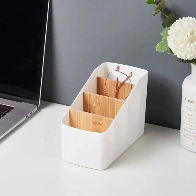Remote Control Organizer & Multipurpose Desktop Storage Box