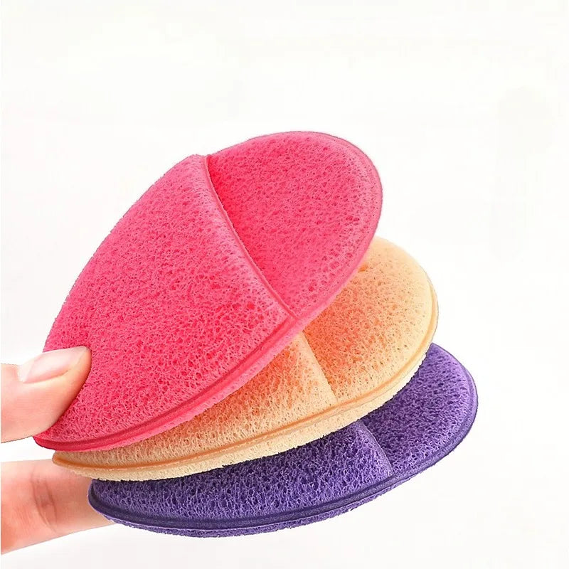 Handheld Facial Cleansing Brush, Sponge Puff & Scrubbing Set