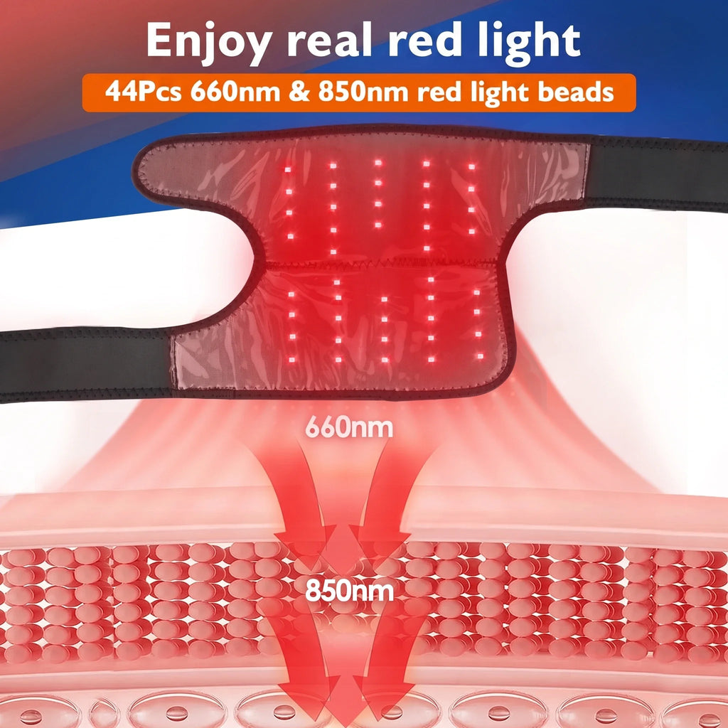 Hailicare Heated Shoulder & Knee Massager Brace with Red Light