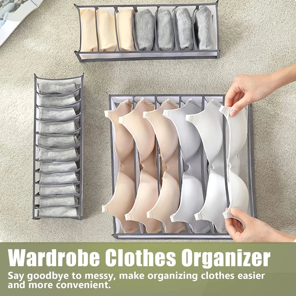 Foldable Drawer Organizer – Wardrobe Storage Box for Clothes