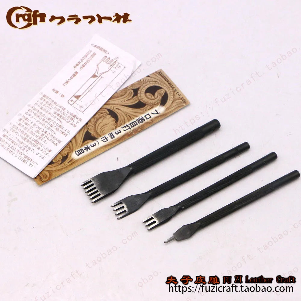 Rhombus Leather Hole Punch Set – 3mm 4mm 5mm 6mm Steel