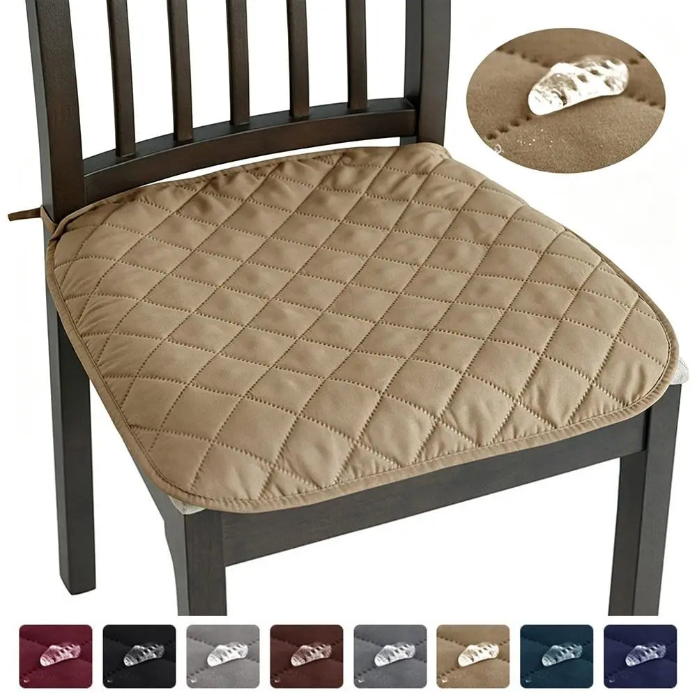 Diamond Quilted Tie-On Chair Seat Cushion 45x45cm – Home