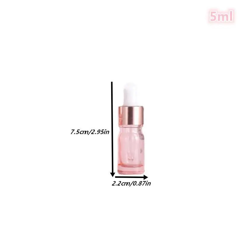 Glass Dropper Bottles 5–100ml Rose Gold Lid | Essential Oil