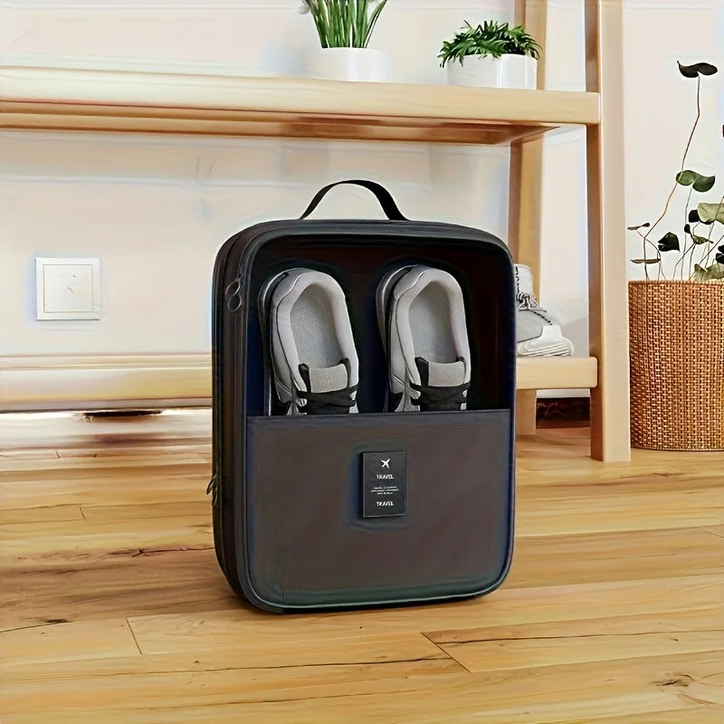 Large Travel Shoe Bag – Breathable Mesh Dustproof Organizer
