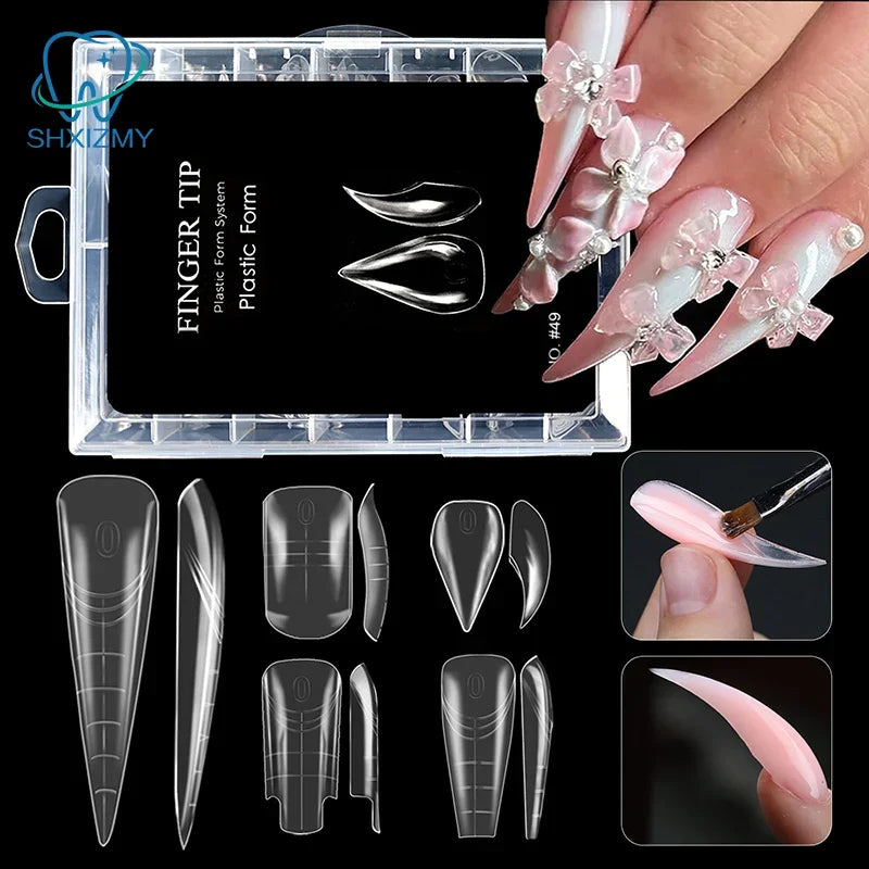 Eagle Talon False Nail Tips Clear Stiletto 70/140/150pcs