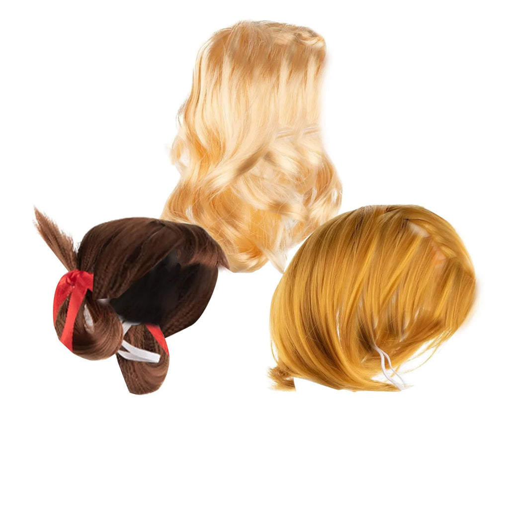 3-Pack Crocheted Goose Wig Costume Set – Porch Décor Accessory