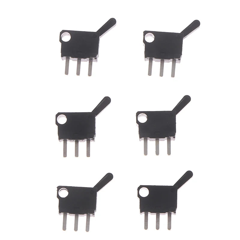10-Pack Miniature Micro Switches 3-Pin Momentary Push Button DIY