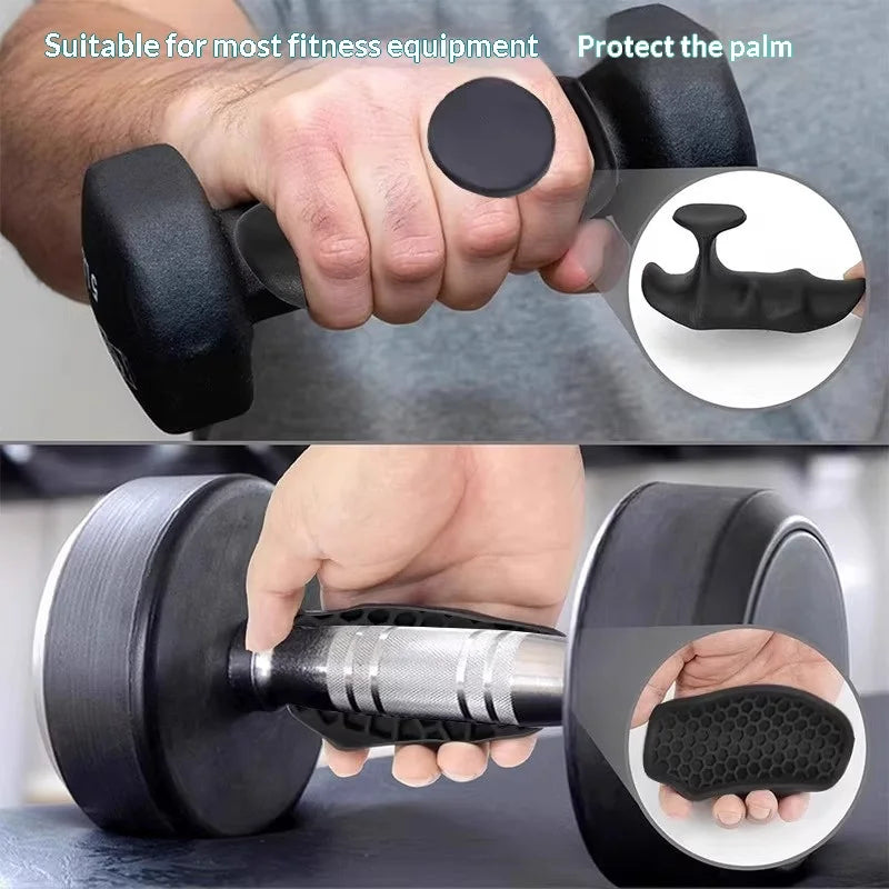 Silicone Anti-Slip Palm Grip Pads for Weight Lifting & Gym