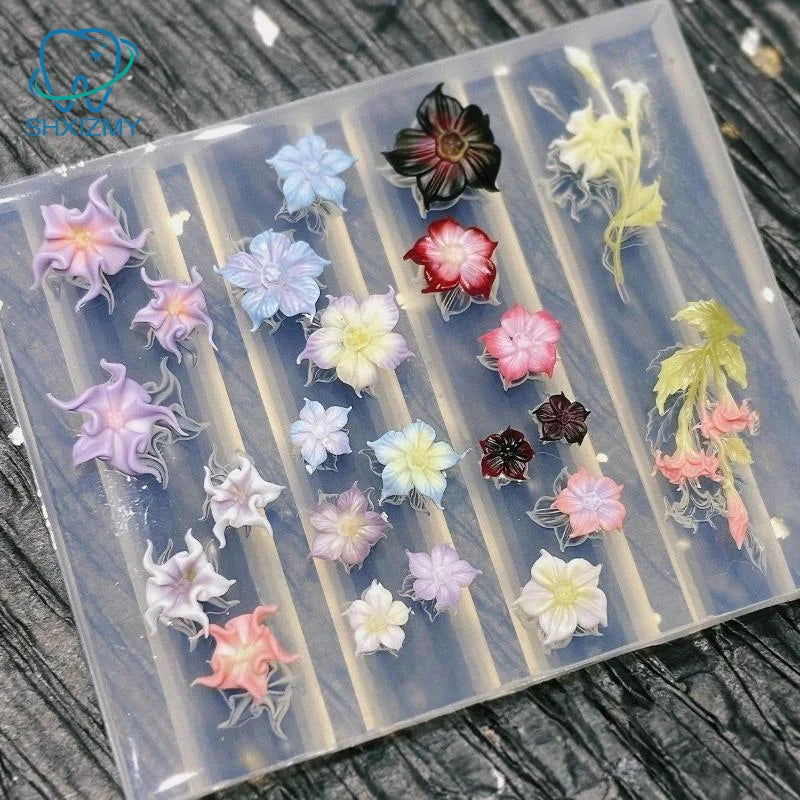 Lace Bowknot Silicone Nail Art Mold | French Manicure Stencil