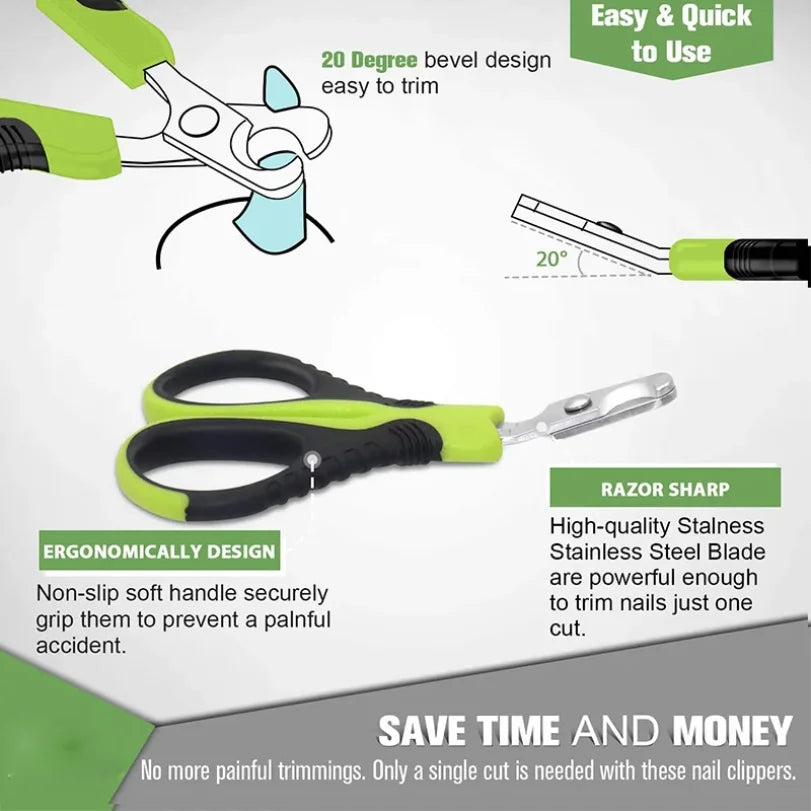 Professional Small Animal Nail Clippers – Stainless Steel Pet Trimmer