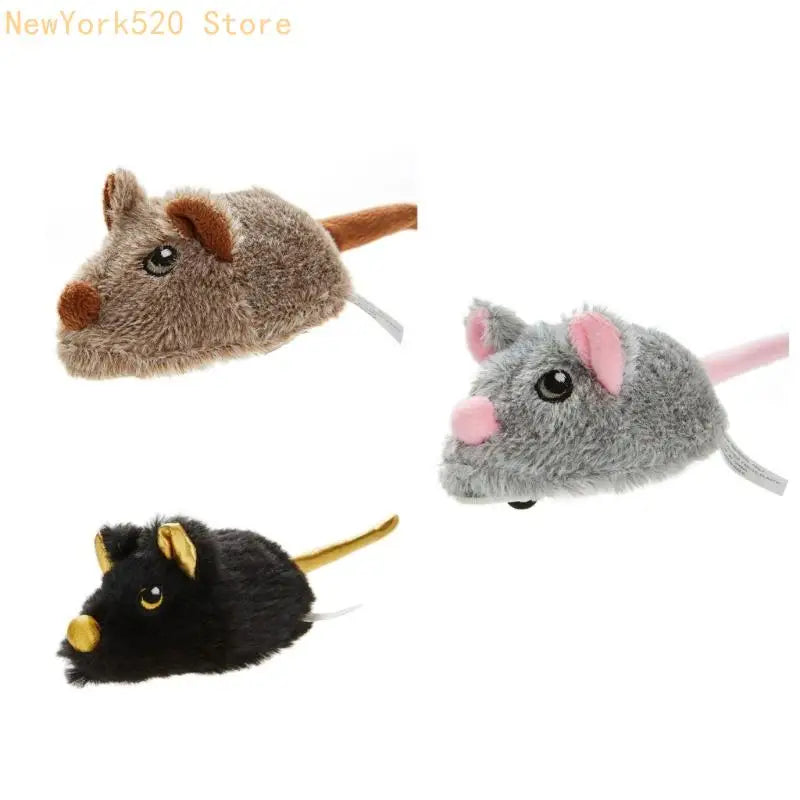 Electric Mouse Cat Toy – Auto Direction Change & Wiggling Tail