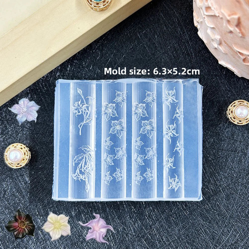 3D Seashell Flower Nail Art Silicone Mold – UV Resin & Gel