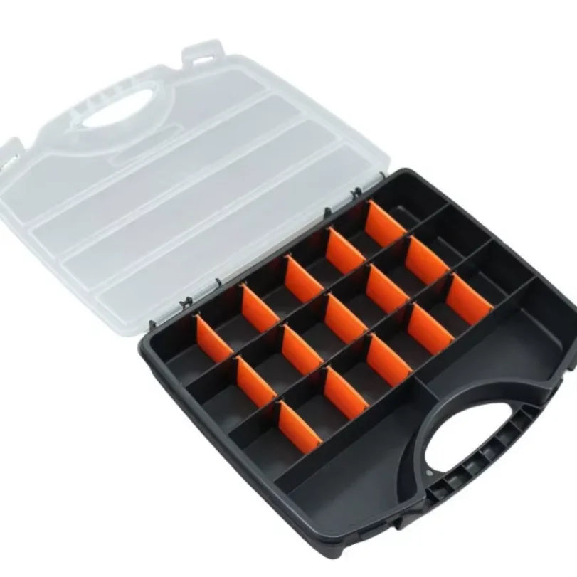 Thickened Plastic Grid Storage Box for Screws, Drill Bits & Parts