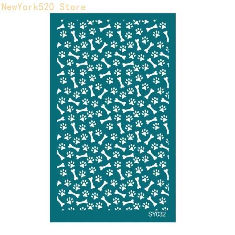 Reusable Geometric Silk Screen Stencils for Clay Printing